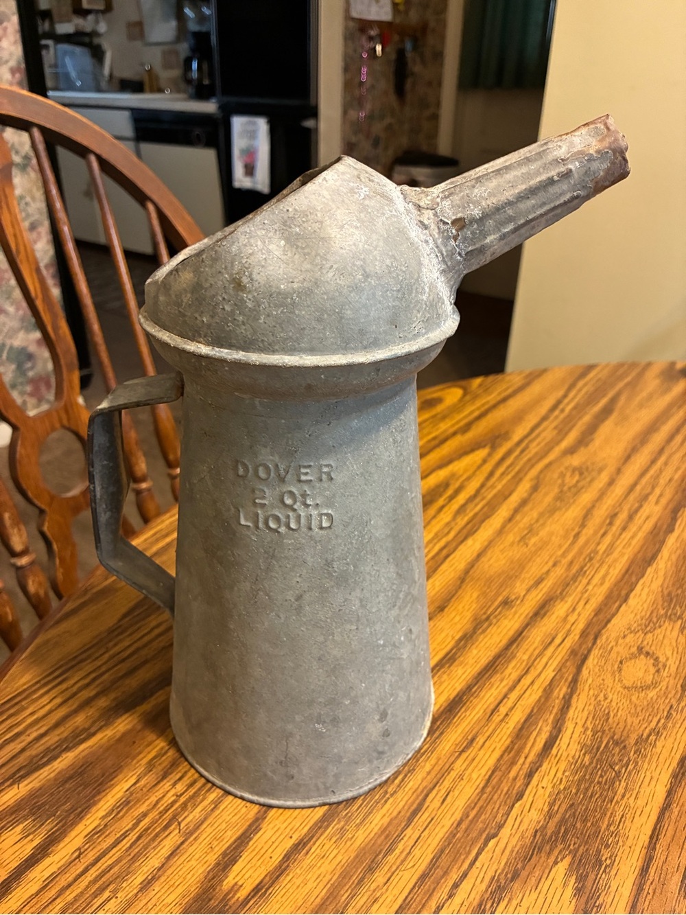 Vintage Dover 2 Qt Liquid Metal Pitcher - Gray